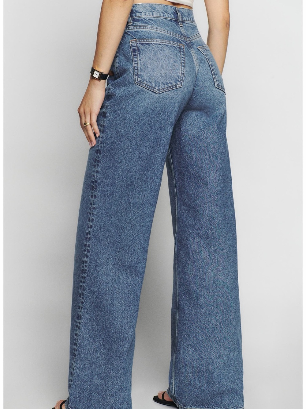 Reformation Cary High-Rise Slouchy Wide Leg Jeans - Colorado wash - Picture 5 of 5